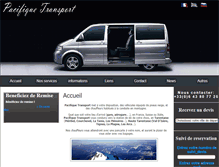 Tablet Screenshot of pacifique-transport.com